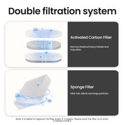 Automatic Cat Water Fountain Rechargeable Cat Water Dispenser for Pet Dogs Smart Drinking Filter with Pump Cat Drink Bowl