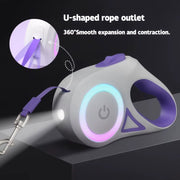 GlowPaw LED FlexiLeash – Light-Up Retractable Leash for Pets of All Sizes